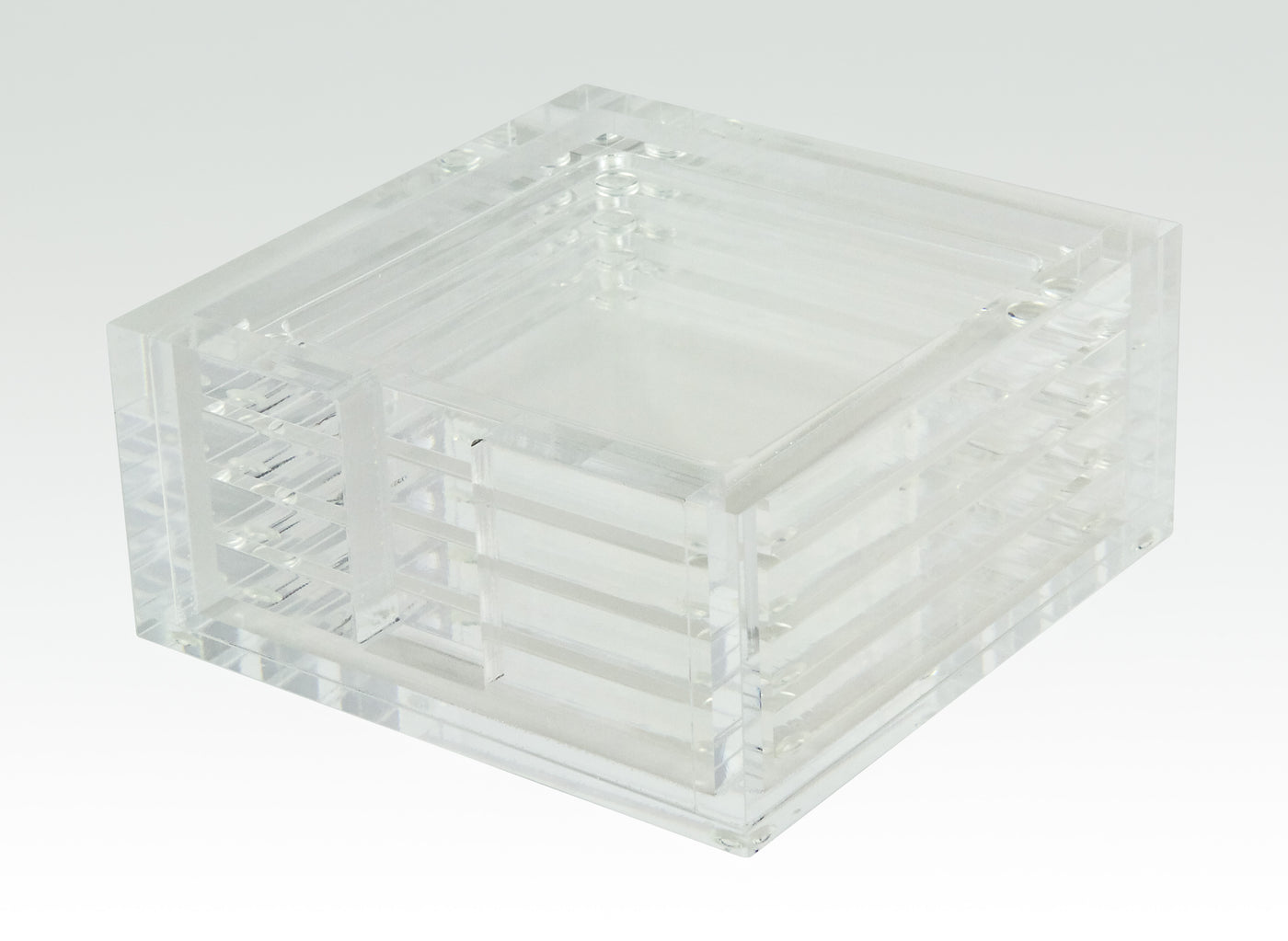 COASTERS LUCITE CLEAR - SET OF 4