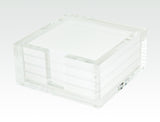COASTERS LUCITE WHITE S/4
