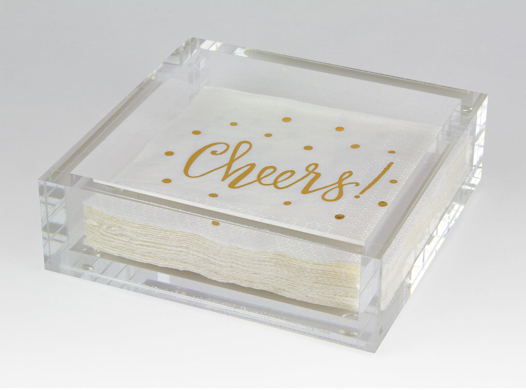 TRAY COCKTAIL NAPKIN LUCITE #42386