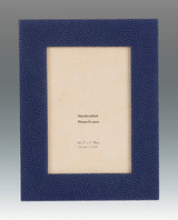 FRAME WIDE WOOD BLUE SHAGREEN