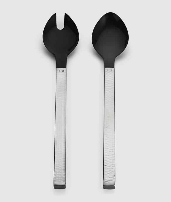 SALAD SET OF 2 WITH BUFFALO HORN 15.5" #42551