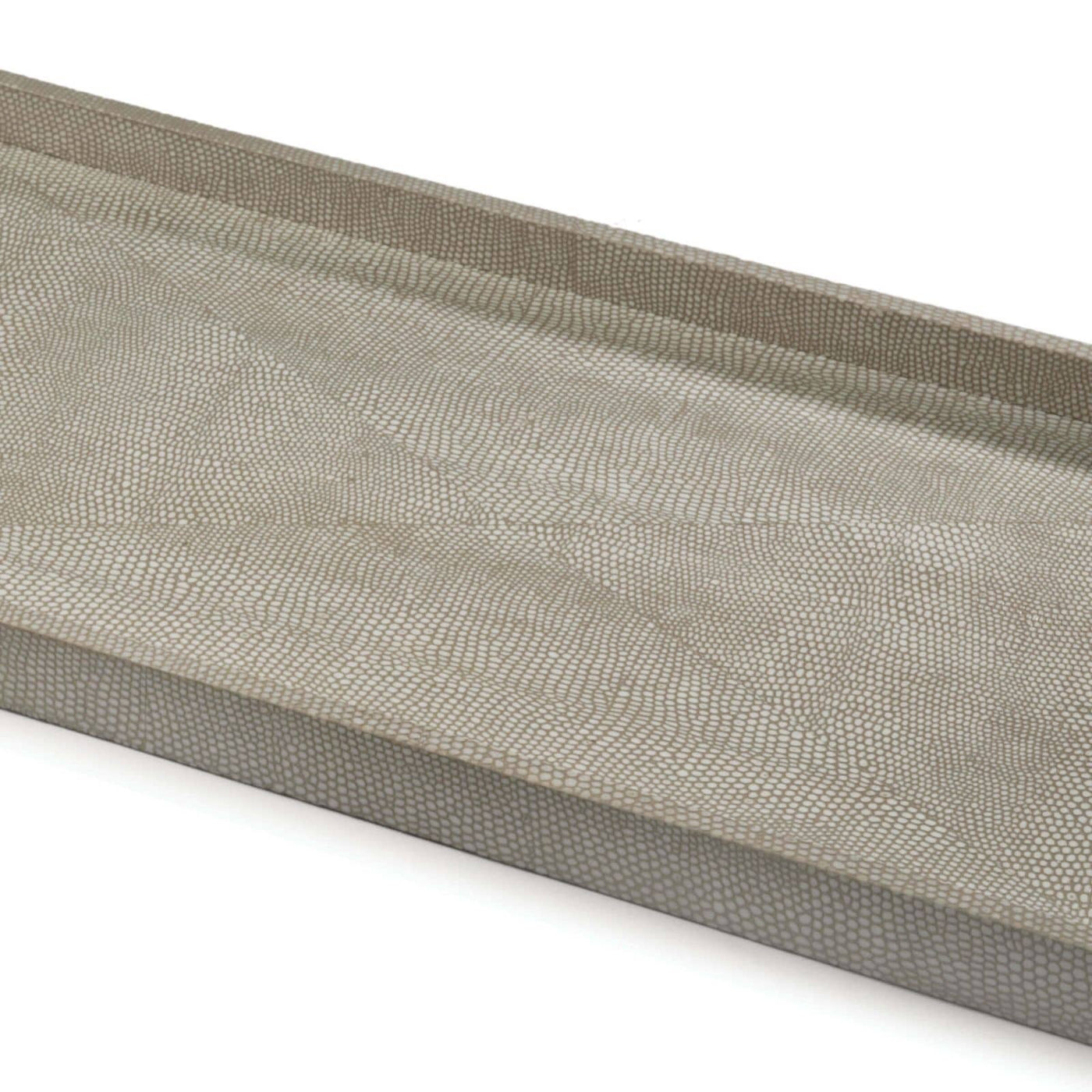 TRAY IVORY GREY SNAKE SHAGREEN RECTANGLE #42763