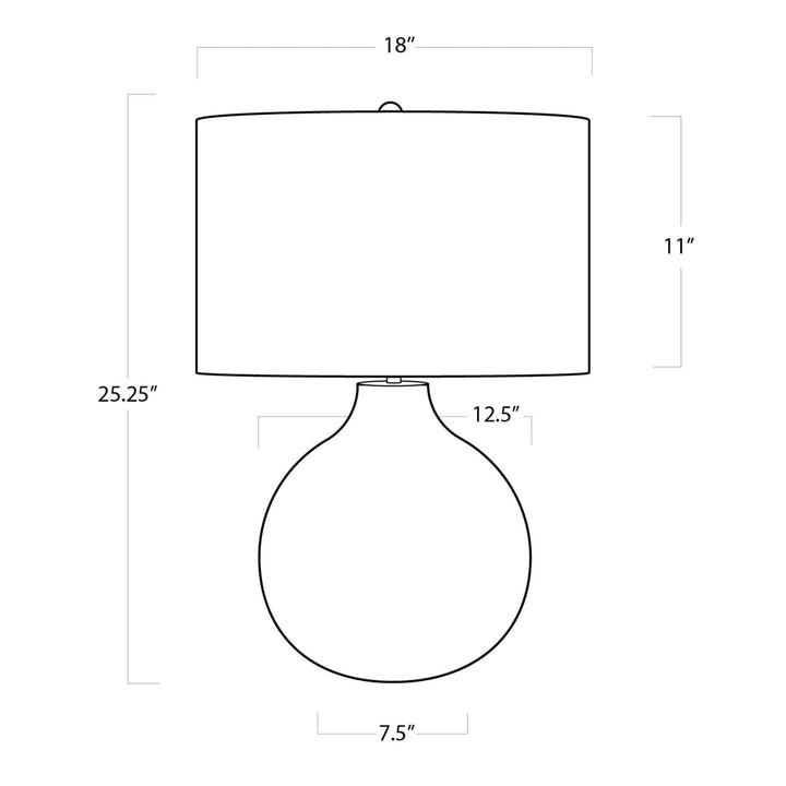 TABLE LAMP CHEVRON NATURAL BONE #42773
