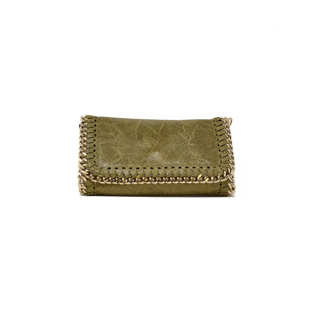 CLUTCH GOLD CHAIN STITCH