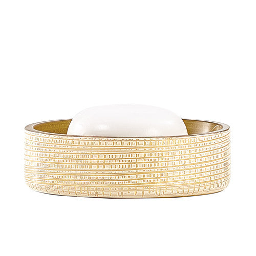 BATH ACCESSORIES WOVEN GOLD