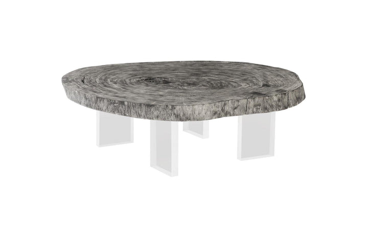 COFFEE TABLE GREY ACRYLIC LEGS #43289