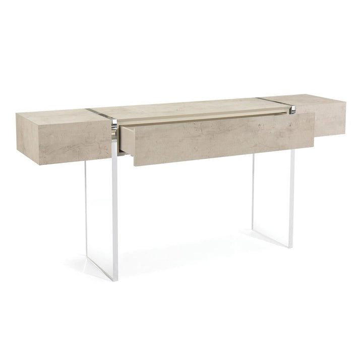 CONSOLE TIZA GESSO WITH ACRYLIC LEGS #43770