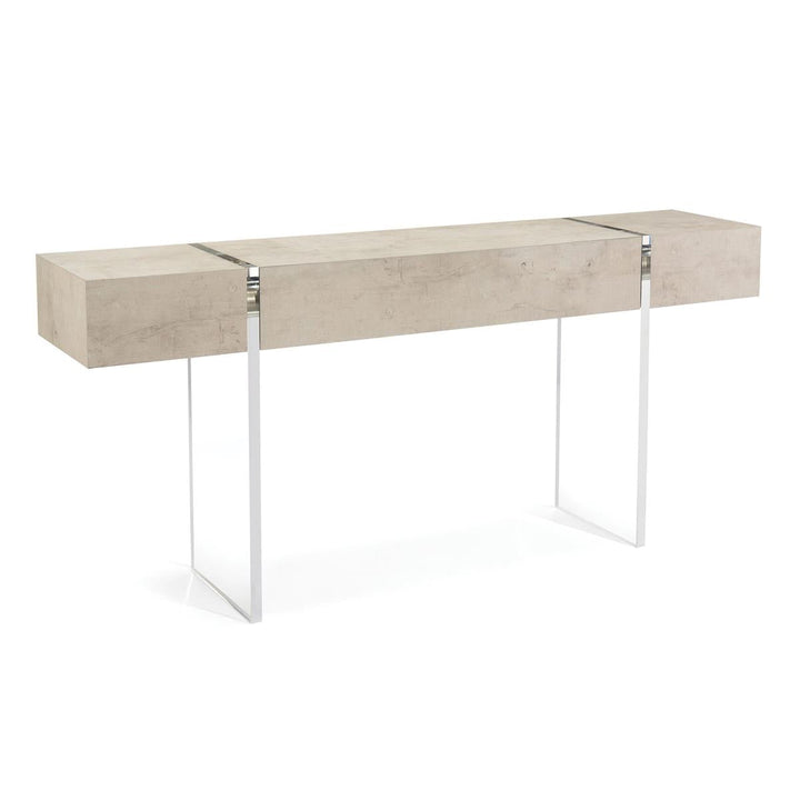 CONSOLE TIZA GESSO WITH ACRYLIC LEGS #43770