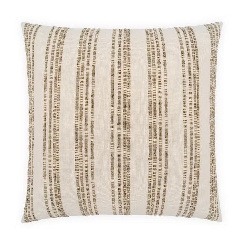 PILLOW LOOM LINE EARTH FEATHER DOWN 24X24