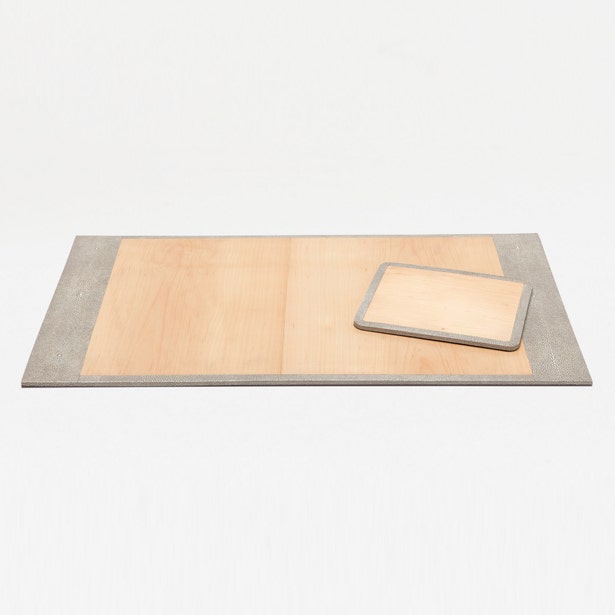 DESK SET BLOTTER & MOUSE PAD SAND SHAGREEN