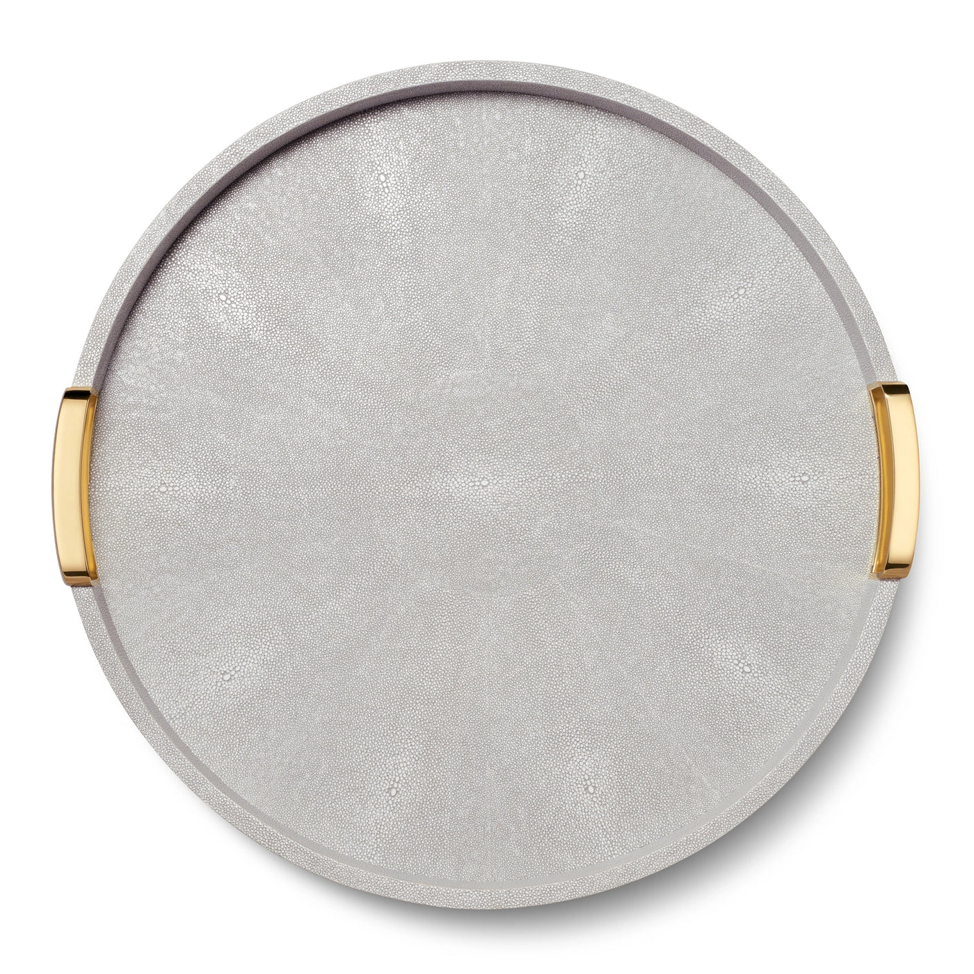 TRAY ROUND CARINA SHAGREEN DOVE SM #44464