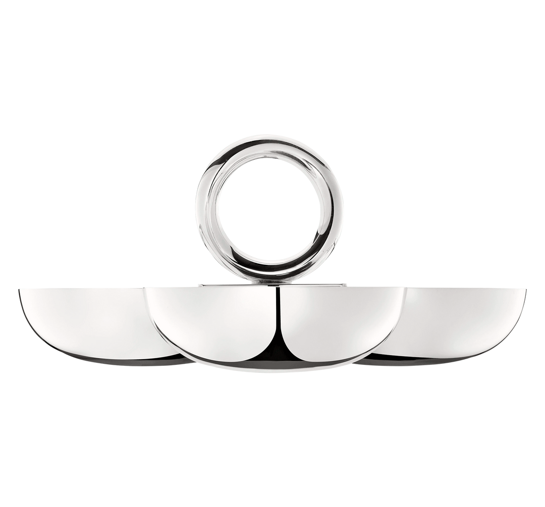 SILVER-PLATED 3-BOWL SNACK VERTIGO