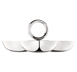 SILVER-PLATED 3-BOWL SNACK VERTIGO