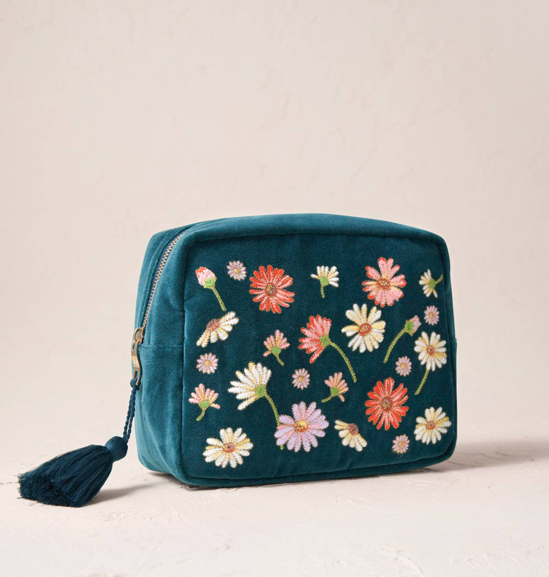 WASH BAG WILDFLOWER RICH BLUE