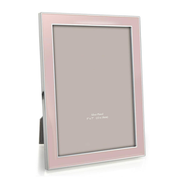 FRAME LIGHT PINK ENAMEL & SILVER