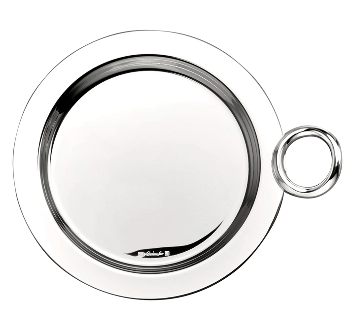 BOTTLE COASTER SILVER-PLATED VERTIGO #45364