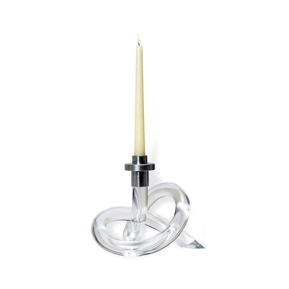 CANDLESTAND TWISTED CLEAR