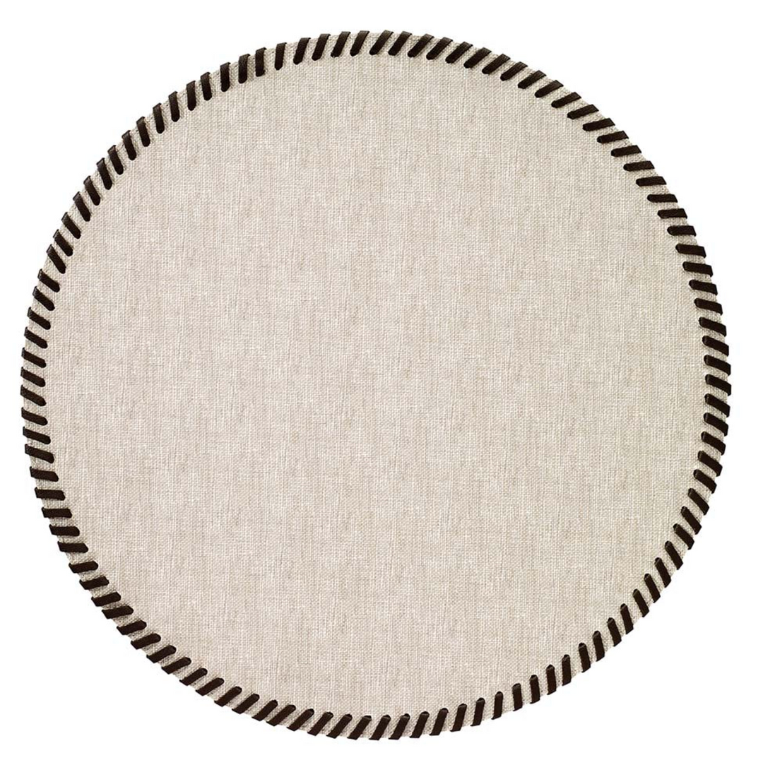 PLACEMAT WHIPSTITCH ROUND