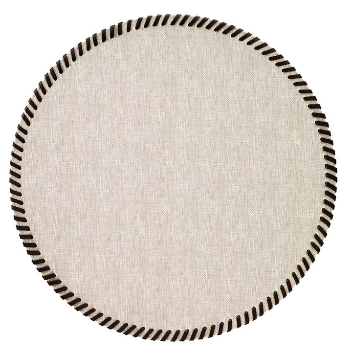 PLACEMAT WHIPSTITCH ROUND