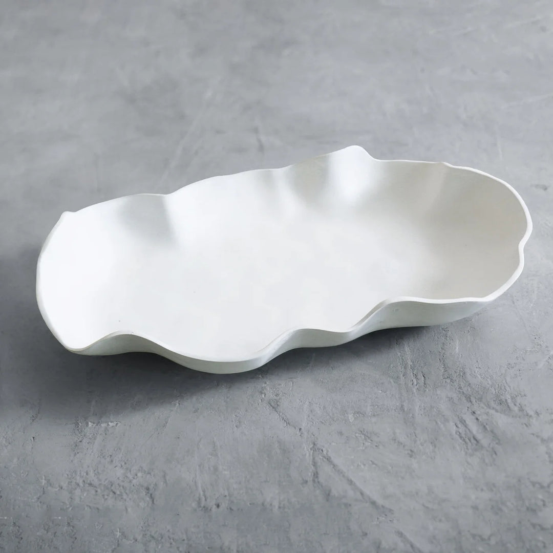 PLATTER WHITE NUBE LARGE #45850