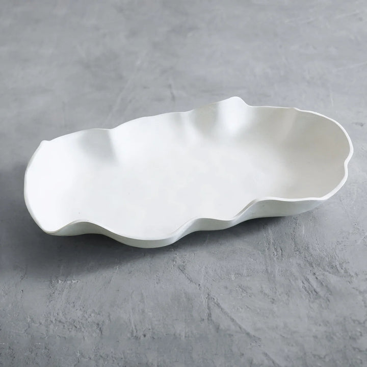 PLATTER WHITE NUBE LARGE #45850