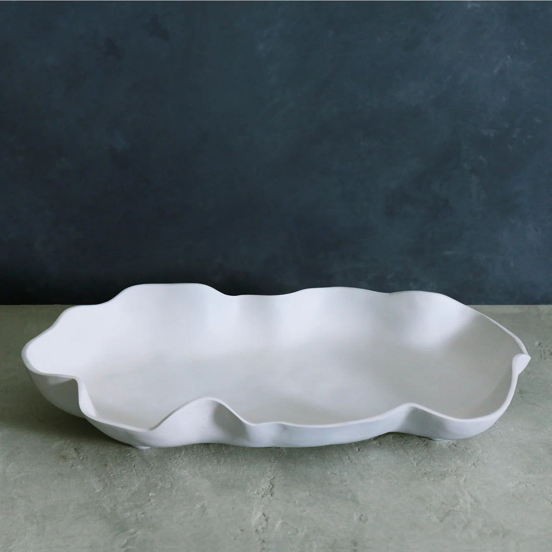 PLATTER WHITE NUBE LARGE #45850