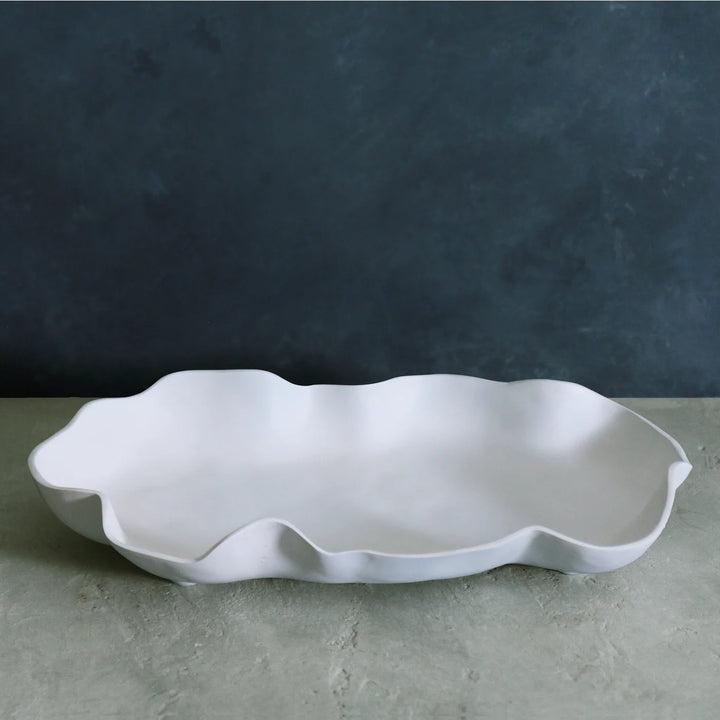 PLATTER WHITE NUBE LARGE #45850