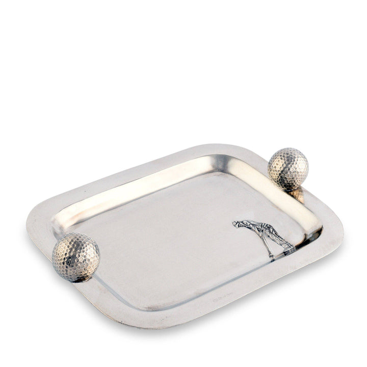 CATCHALL TRAY GOLF BALLS PEWTER