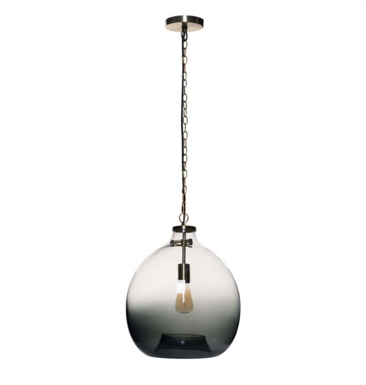 PENDANT HAND BLOWN GREY #46004