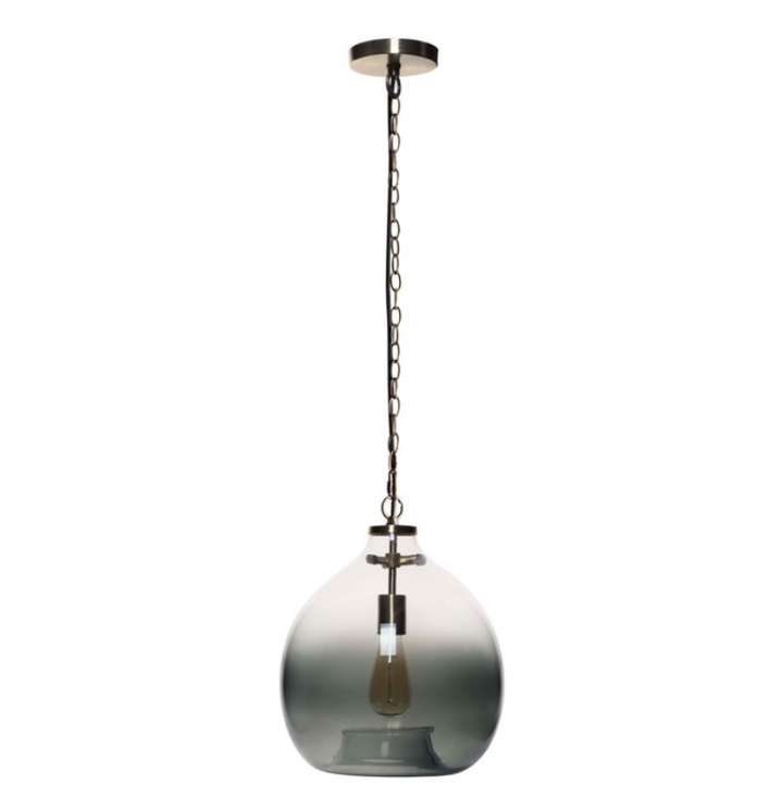 PENDANT HAND BLOWN GREY SMALL #46005