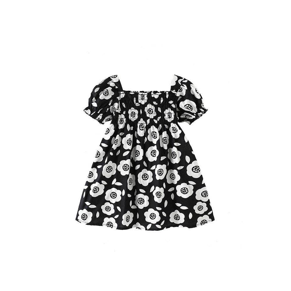 DRESS SQUARE NECK SHORT SLEEVE