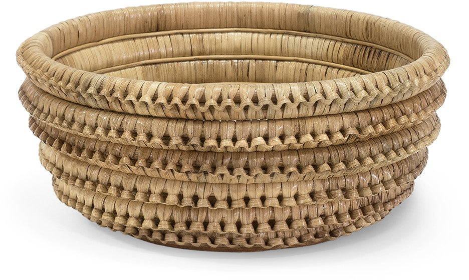 BOWL BRAIDED RATTAN NATURAL