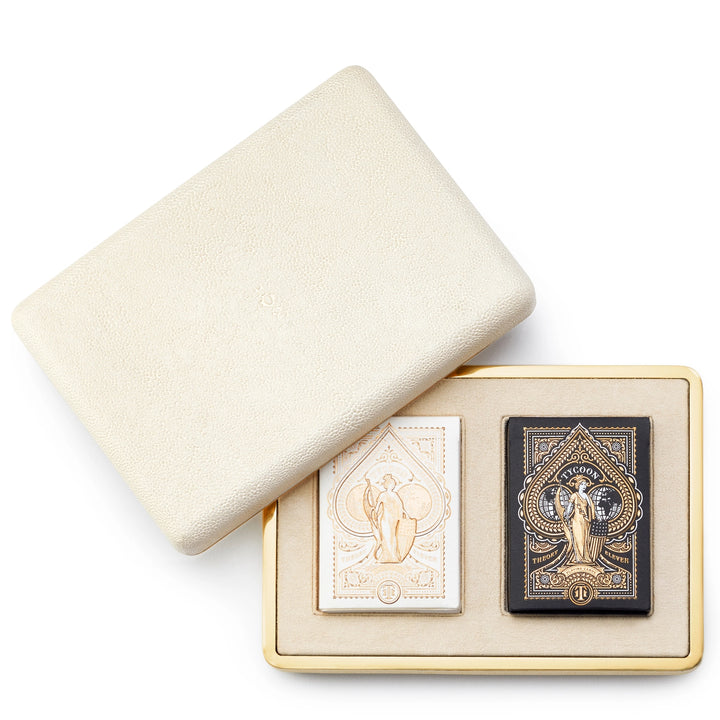 CARD SET SHAGREEN CREAM #47417