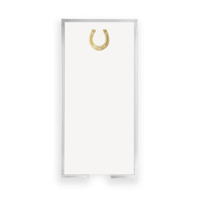 NOTEPAD BUCK GOLD FOIL HORSESHOE