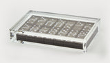 DOMINO SET LUCITE SILVER