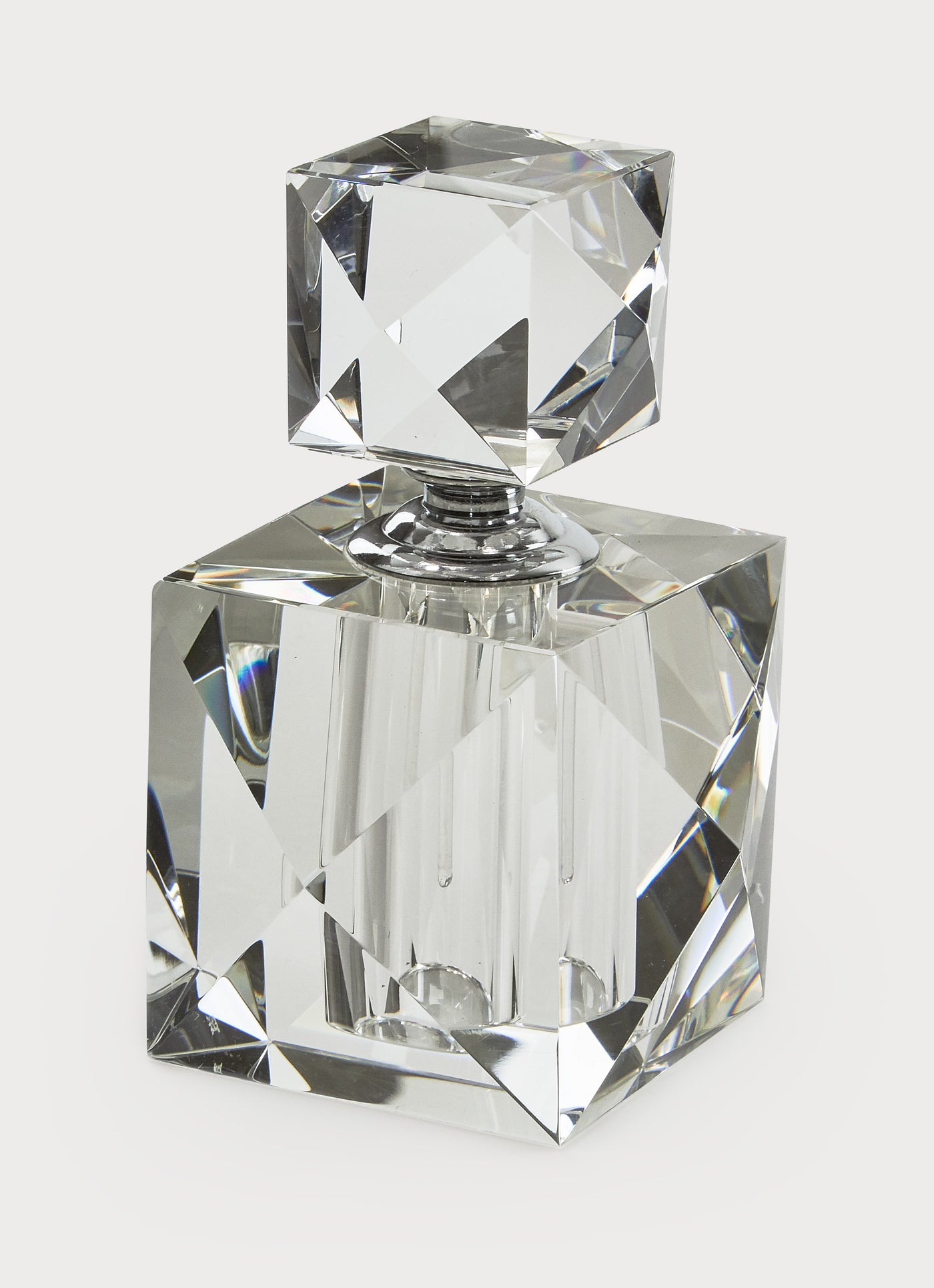 PERFUME BOTTLE DIAMOND CUT SQUARE
