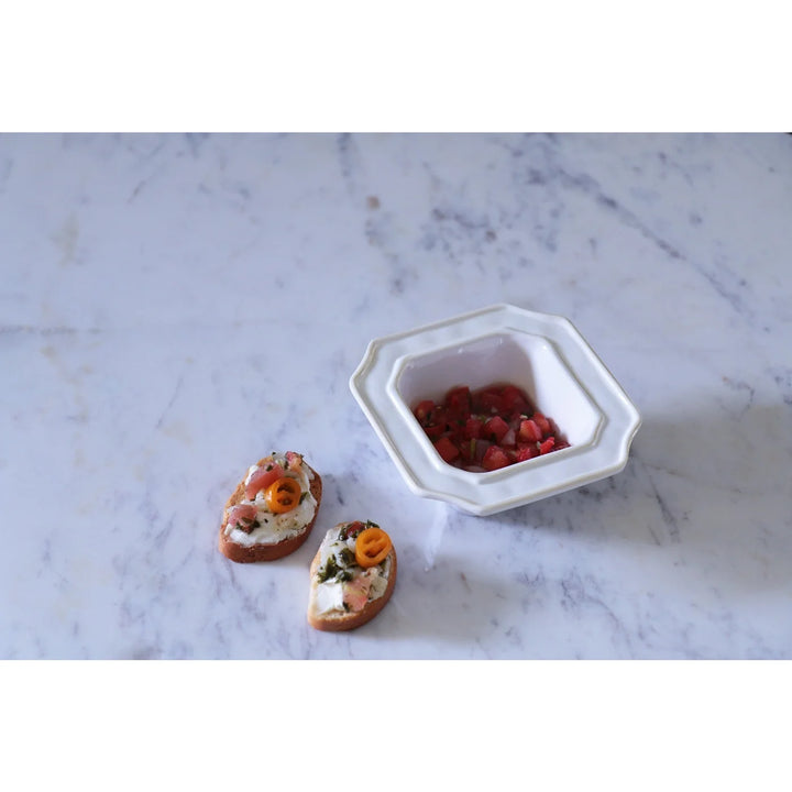 BOWL WHITE SQUARE SMALL #48834