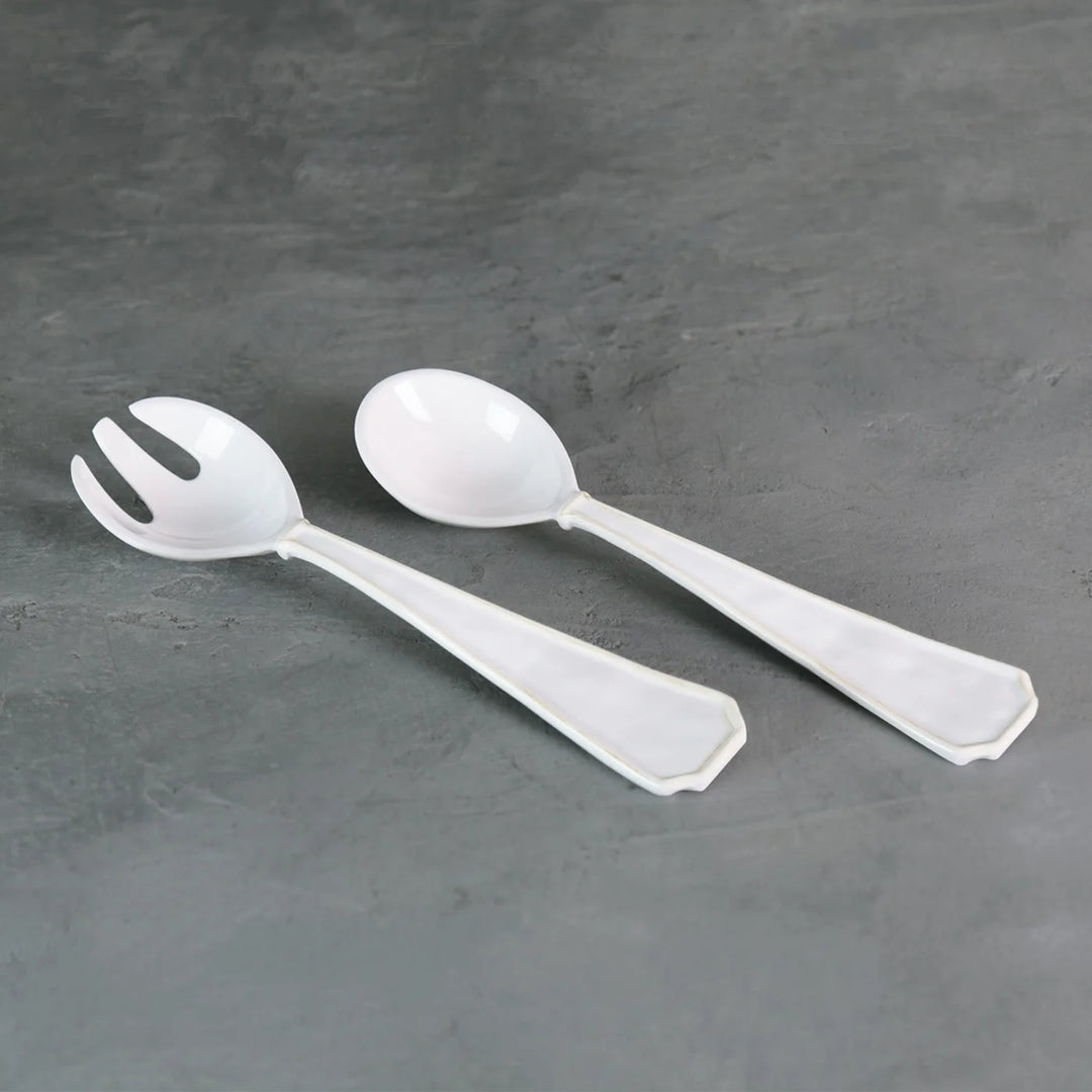 SALAD SERVERS WHITE #48836