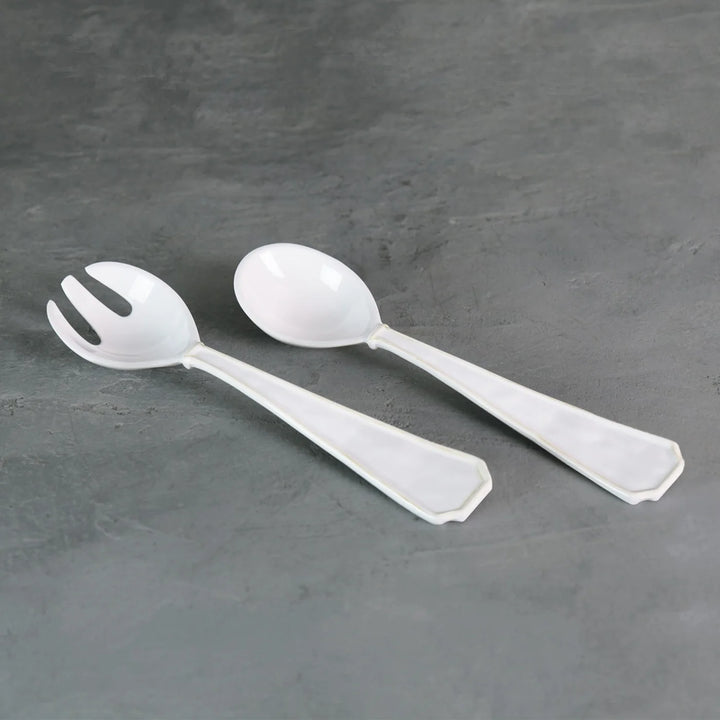 SALAD SERVERS WHITE #48836