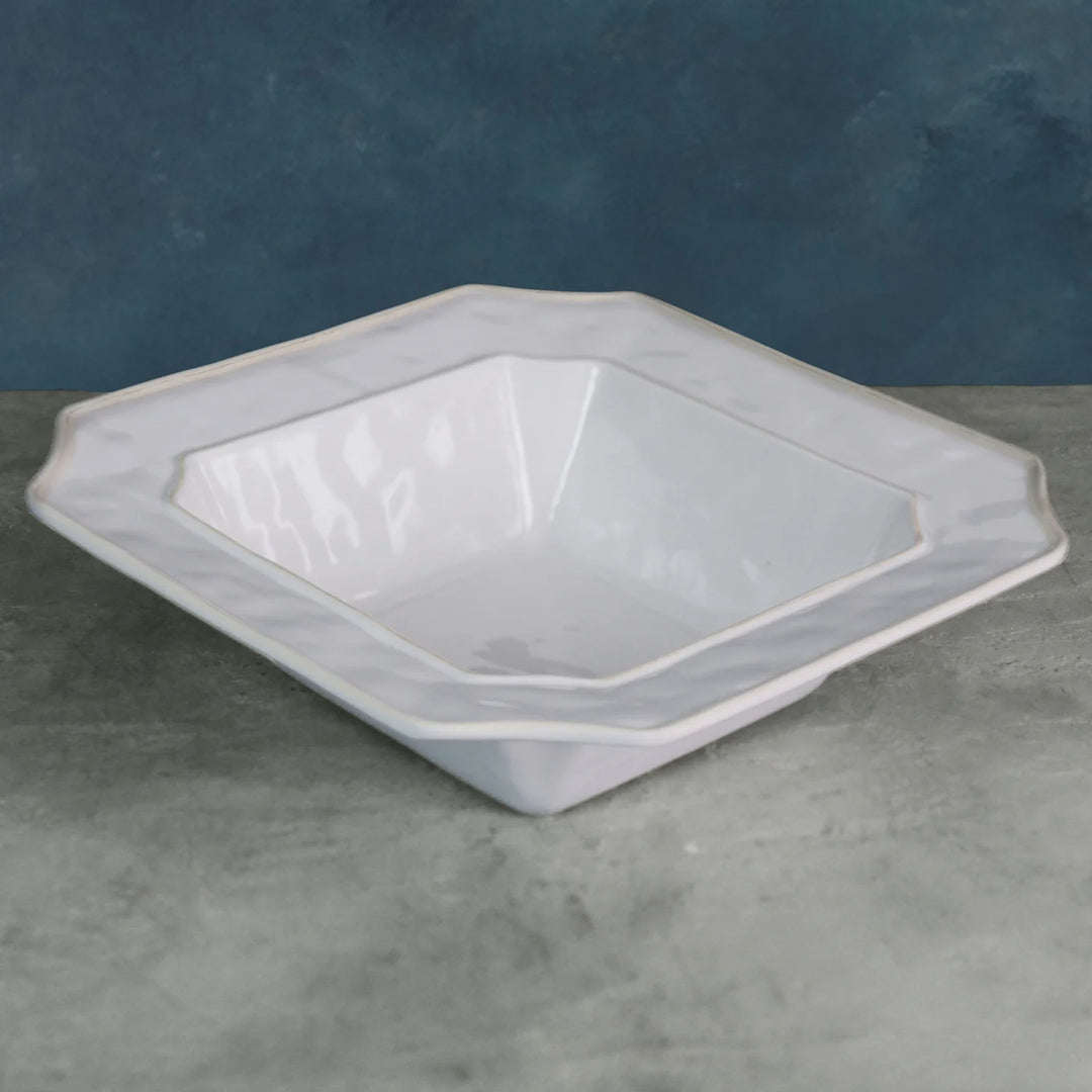 BOWL WHITE SQUARE LARGE #48837