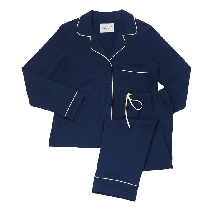 PAJAMA CLASSIC KNIT PIMA MARINE BLUE