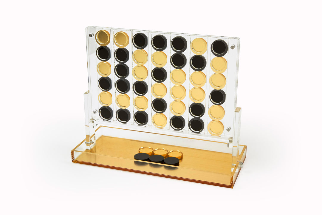GAME CONNECT 4 LUCITE GOLD #49070