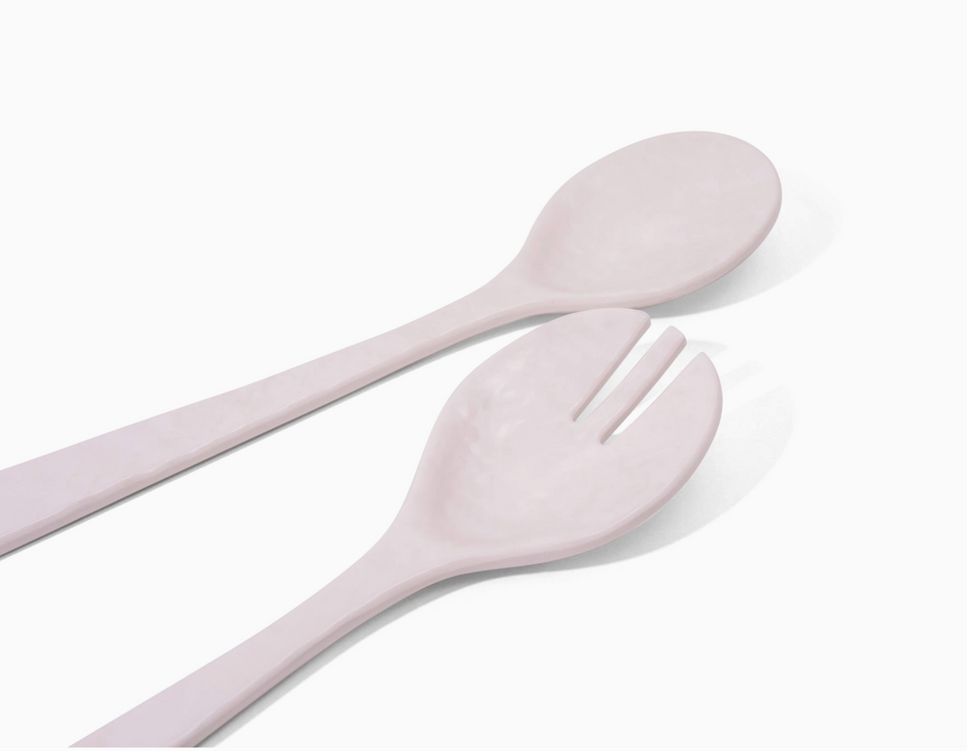 SALAD SERVERS CREAM #49153