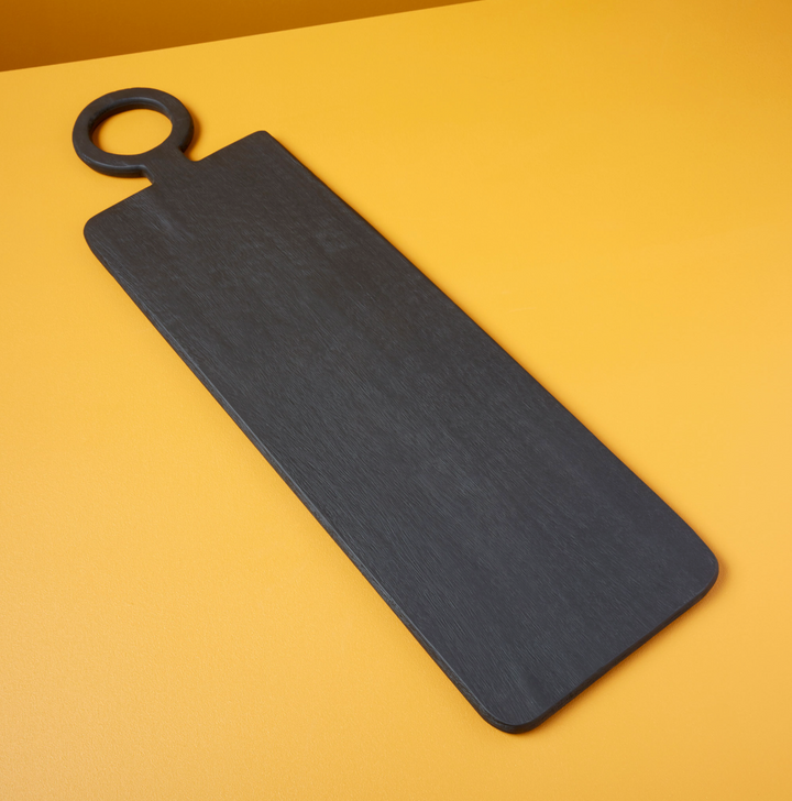 BOARD BLACK MANGO WOOD RECTANGULAR