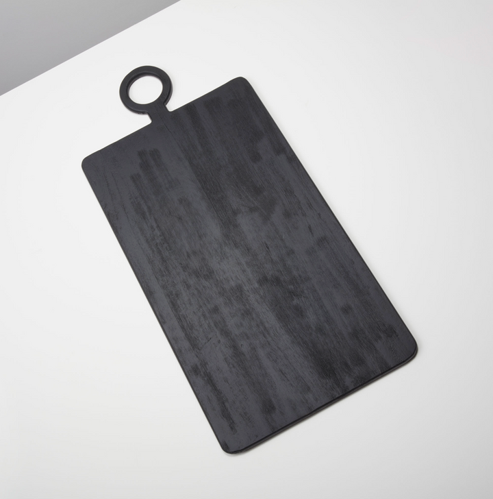 BOARD BLACK MANGO WOOD RECTANGULAR