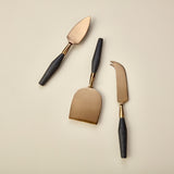 CHEESE SET OF 3 BLACK MANGO & ANTIQUE BRONZE