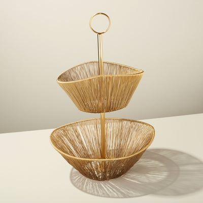 BASKET 2-TIER WIRE (Available in 3 Colors)