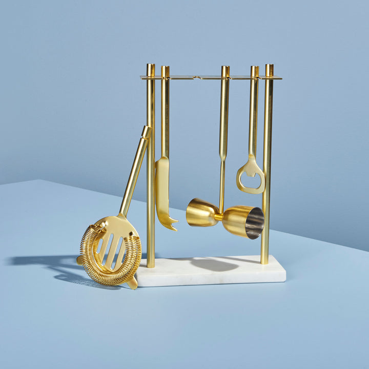 HANGING BAR TOOLS GOLD - SET OF 4 #49472