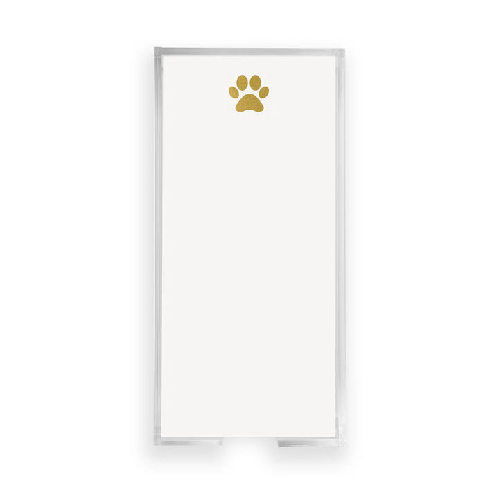 NOTEPAD BUCK GOLD FOIL PAW