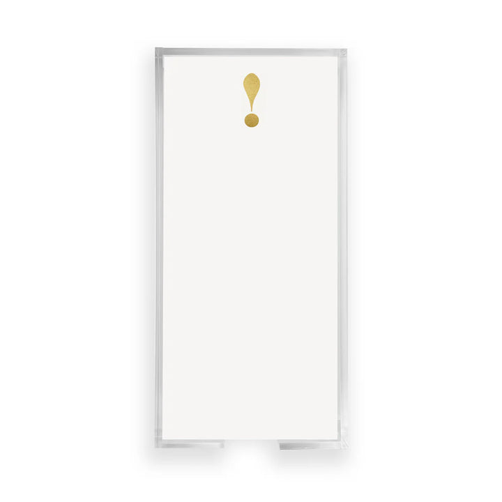 NOTEPAD BUCK GOLD FOIL EXCLAMATION